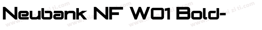 Neubank NF W01 Bold字体转换